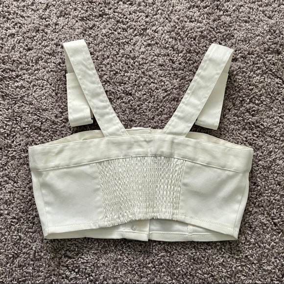 Pacsun White Denim Crop Top - Picture 7 of 11
